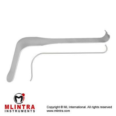 Koerte Retractor Stainless Steel, 30 cm - 11 3/4" Blade Width 46 mm